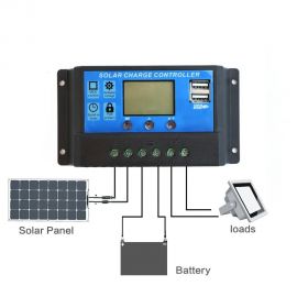 8ZED PWM Solar Charge Controller 12V/24V 20A